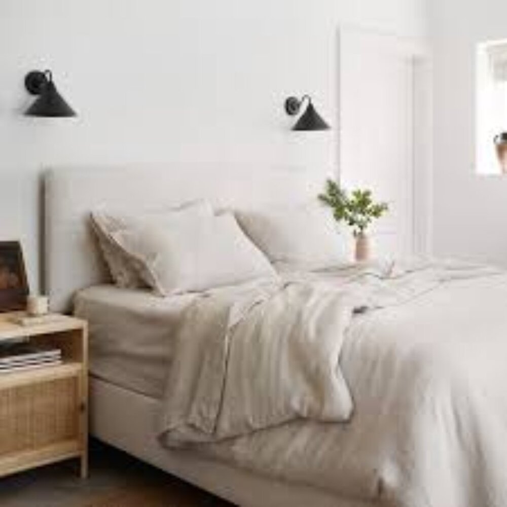 The Citizenry Stonewashed Linen King Sheets (flat, fitted and pillowcases incl)